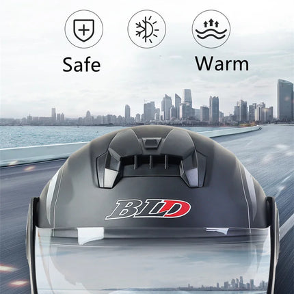 BLD Casco de Motocicleta Modular para Hombre y Mujer, Doble Lente, Abatible Hacia Arriba, Casco de Motocross de Alta Seguridad y Estilo Personalizado