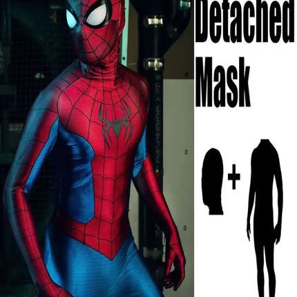 Halloween hombres araña Cosplay No Way Home Swing disfraz superhéroe Zentai traje adultos hombre mono completo mono