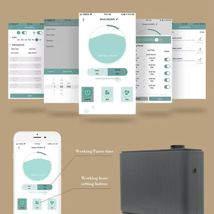 Difusor de fragancia NAMSTE de 4000m3, máquina de aire aromático con sincronización inteligente para el hogar, Hotel, Spa, difusor de Aroma HVAC, ambientador eléctrico