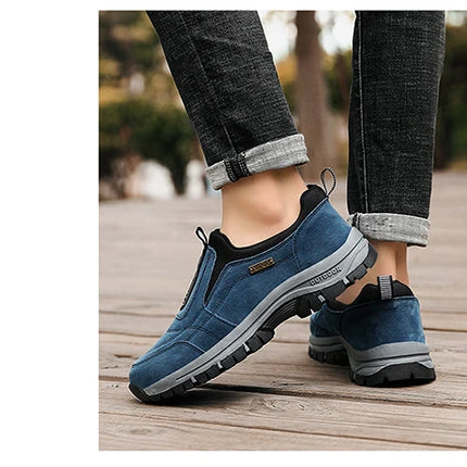 Zapatos deportivos informales antideslizantes para hombre, zapatos de senderismo resistentes al desgaste, zapatos planos cómodos para caminar a la moda para exteriores 2025, para hombre