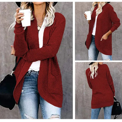 Cárdigan de moda para Mujer, suéter de punto Harajuku, chaqueta básica, Ropa de Mujer, abrigo fino, ropa de calle, Ropa nueva para Mujer