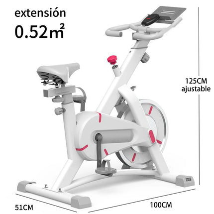 Bicicleta Spinning Bicicleta Estática De Casa Ultrasilenciosa Para Ejercicio En Interiores, Equipo Deportivo De Entrenamiento, Carga Máxima De 120kg, Bicicleta Con Volante Estacionario Para Fitness Con