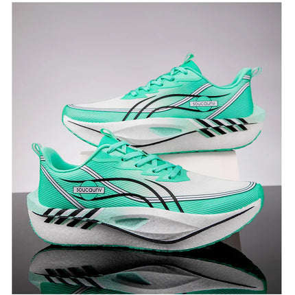 Zapatillas para correr para hombre, tabla de carbono, deportes especiales para maratón, transpirables, ligeras, cómodas zapatillas deportivas antideslizantes para mujer