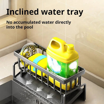 Rejilla de drenaje para cocina, estante de esponja para fregadero del hogar, cesta de trapo, esponja para lavar platos, drenaje de toallas, estante de plástico, accesorios de baño