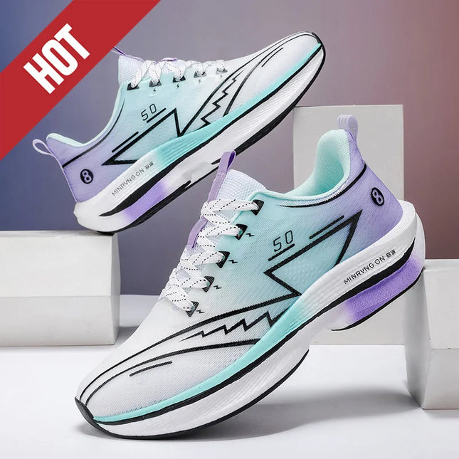 Zapatillas profesionales para correr CarbonBoard Marathon para hombre, deportivas, Tenis ligeros para mujer, cómodas zapatillas deportivas antideslizantes