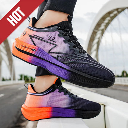 Zapatillas profesionales para correr CarbonBoard Marathon para hombre, deportivas, Tenis ligeros para mujer, cómodas zapatillas deportivas antideslizantes