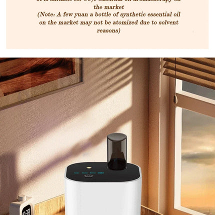 Difusor de Aroma de aceite esencial puro recargable, nebulizador de fragancia sin agua portátil USB de aire fresco para el hogar y la Oficina