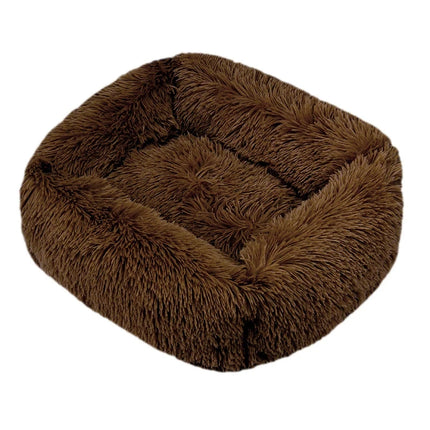 Cama rectangular de felpa para perros, estera cálida de invierno, cama para perros y gatos pequeños, medianos y grandes, perrera, cojín para gatos, accesorios para sofá para mascotas