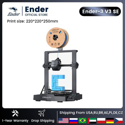 Creality 3D Ender-3 V3SE – Impresora 3D FDM de Alta Velocidad, Versión Mejorada