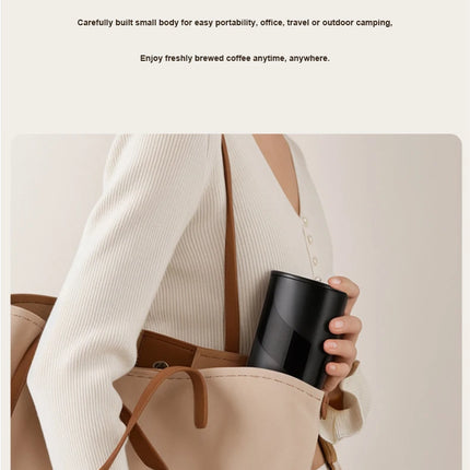 Cafetera eléctrica portátil de 20 BAR, molinillo de café 2 en 1, cafetera de viaje para coche y hogar, Camping al aire libre