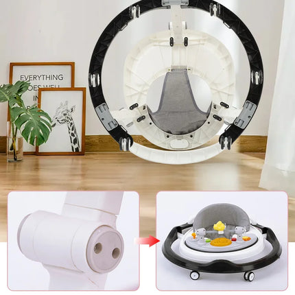 Andador para bebé, anti-piernas, multifuncional, anticaída, antivuelco, para niña, niño, caminar, puede sentarse en el carrito en forma de U