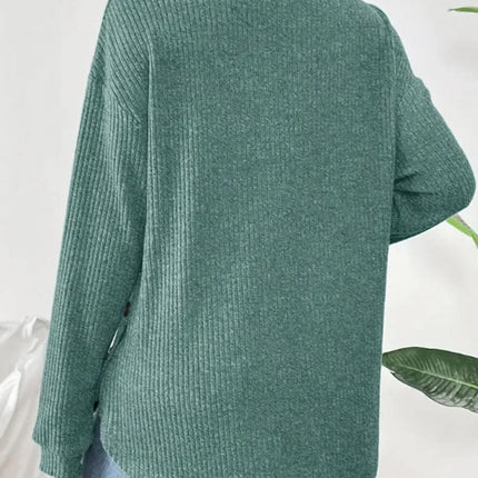 Ropa de maternidad Premama Blusa de manga larga Otoño Invierno suelta mujeres embarazadas suéter con cuello redondo camisetas sudadera pulóver Tops