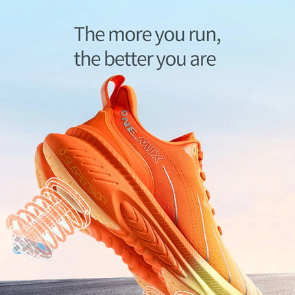 ¡Novedad de ONEMIX! Zapatillas de correr para hombre, zapatillas deportivas antideslizantes para mujer