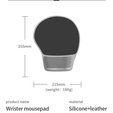 Alfombrilla ergonómica para ratón, soporte para muñeca, cómoda alfombrilla para ratón, alfombrilla para ratón de Gel para aliviar el dolor en la muñeca, ordenador portátil, oficina