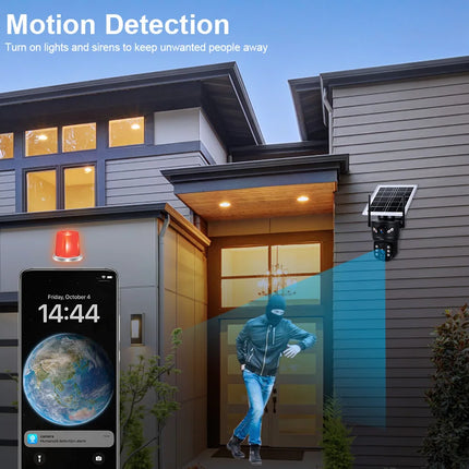 KERUI-cámara Solar impermeable para exteriores, 6MP, 4G, SIM, WIFI, lente Dual, Panel Solar, seguridad del hogar, vídeo CCTV, vigilancia V380pro