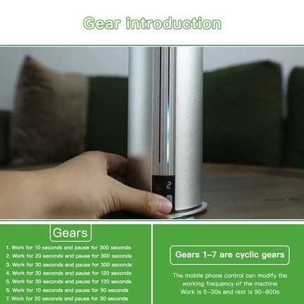 Nuevo tipo de poste, máquina difusora de Aroma de fragancia para el hogar con carga de batería, Bluetooth, WiFi, aplicación, purificador de aire y Perfume de 300m3, aceite aromático