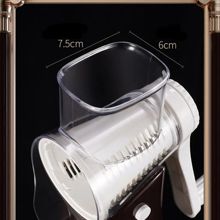 Kitchen Veggie Chopper Multifunction Rotary Cheese Grater Manual Drum Grater Food Shredder Vegetable Slicer Cutter Meat Grinder