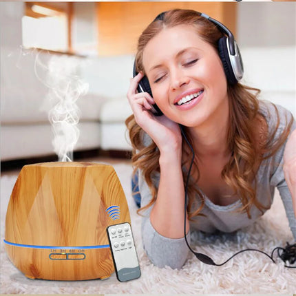 Difusor de aceites esenciales aromaterapia Humidificador de aire ultrasónico Control remoto automático Humidificador 300 500 1000ml