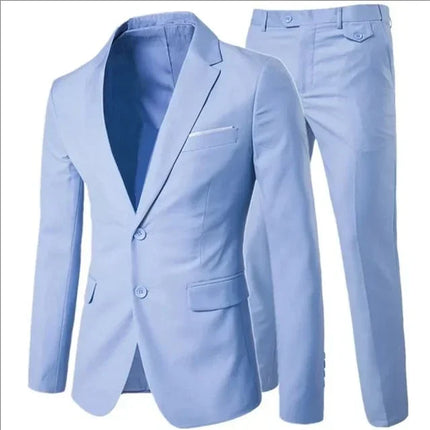 Trajes elegantes para hombre para boda, 3 piezas, 2 conjuntos de chaquetas, chaleco, pantalones, Blazers, traje clásico de negocios, traje Formal completo 2024