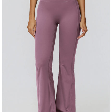 Bell-bottoms Pantalones de yoga con corte de bota de talle alto para mujer Leggings acampanados para entrenamiento y ropa casual Ropa deportiva cómoda y elegante