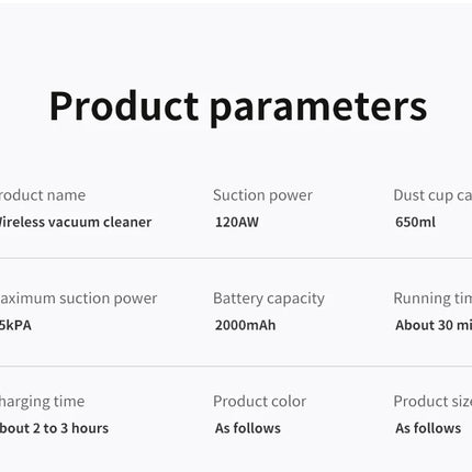 Aspirador inalámbrico: filtro Hepa húmedo y seco, tiempo de ejecución de 30 minutos, 180 °   Aspirador de varilla flexible, aspirador de mano para el hogar