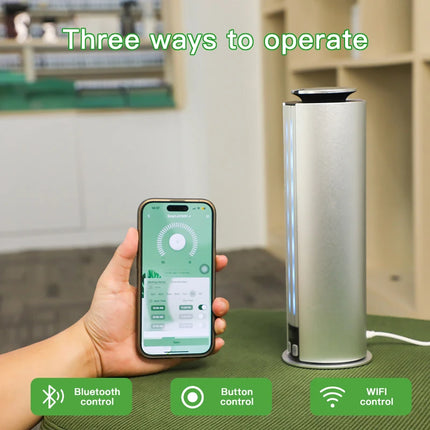 Nuevo tipo de poste, máquina difusora de Aroma de fragancia para el hogar con carga de batería, Bluetooth, WiFi, aplicación, purificador de aire y Perfume de 300m3, aceite aromático