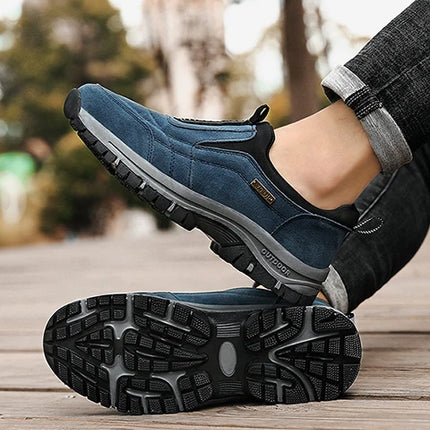 Zapatos deportivos informales antideslizantes para hombre, zapatos de senderismo resistentes al desgaste, zapatos planos cómodos para caminar a la moda para exteriores 2025, para hombre