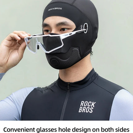 ROCKBROS-Sombrero de ciclismo, pasamontañas fresco de verano, protección UV, bufanda para bicicleta, senderismo, sombrero de seda de hielo, cubierta para la cara, forro para casco deportivo