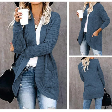 Cárdigan de moda para Mujer, suéter de punto Harajuku, chaqueta básica, Ropa de Mujer, abrigo fino, ropa de calle, Ropa nueva para Mujer