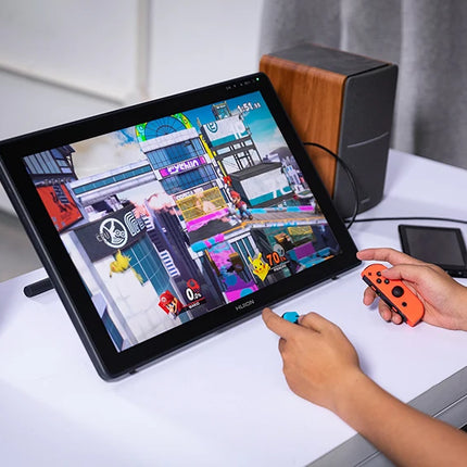 Huion Kamvas 22 Plus – Monitor de Tableta Gráfica de 21,5’’ con 140% sRGB, Compatible con Windows, macOS, Linux y Android