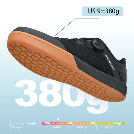 Zapatos de bicicleta de montaña Sandugo MTB para ciclismo XC/Enduro/DH, estabilidad del sistema de dial de encaje de velocidad (pedal plano/versión sin enganche)