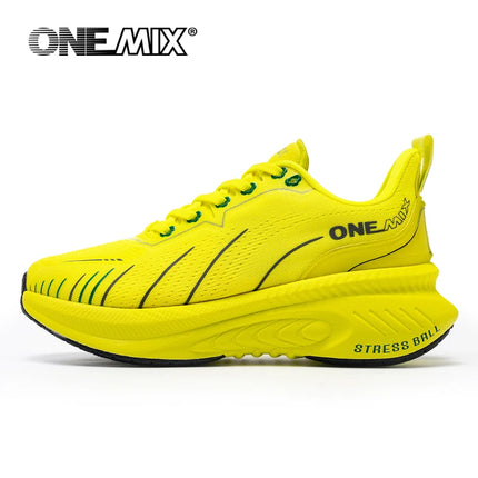 ¡Novedad de ONEMIX! Zapatillas de correr para hombre, zapatillas deportivas antideslizantes para mujer