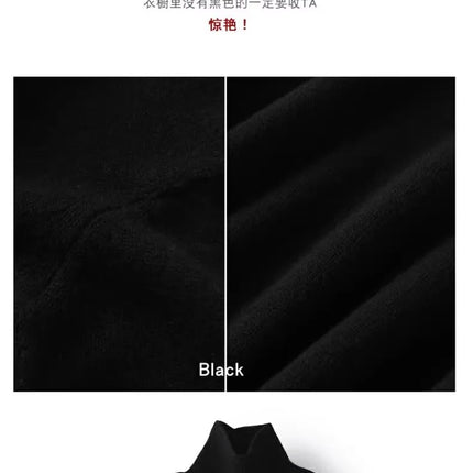 Otoño e Invierno nuevo 100% suéter de cachemira pura suéter de cuello alto grueso para mujer suéter de punto suelto