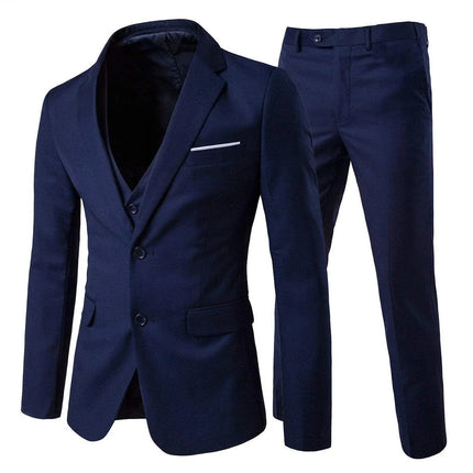 Trajes elegantes para hombre para boda, 3 piezas, 2 conjuntos de chaquetas, chaleco, pantalones, Blazers, traje clásico de negocios, traje Formal completo 2024