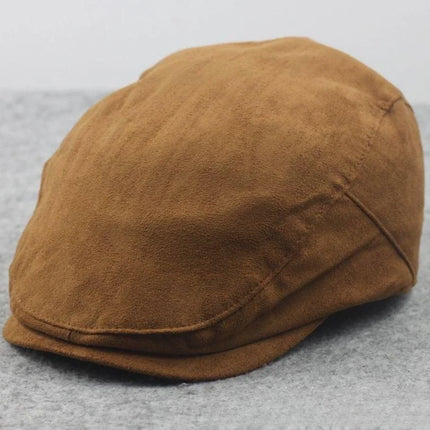 Gorro de hiedra de talla grande para hombre, gorro de cabeza grande para primavera, verano y otoño, boina de lino, gorros planos de lana para invierno, 55-59cm, 60-61cm
