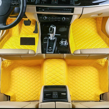 Alfombrillas de Coche de Cuero para SEAT Ibiza Mk3 6L (2002-2008) – Alfombrillas para Pies de Vehículo, Protección Duradera y Estilo Elegante