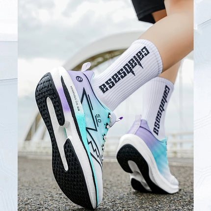 Zapatillas profesionales para correr CarbonBoard Marathon para hombre, deportivas, Tenis ligeros para mujer, cómodas zapatillas deportivas antideslizantes