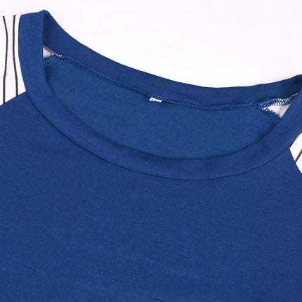 Blusa de lactancia de manga larga de maternidad para mujer, Tops de Color Patchwork para lactancia