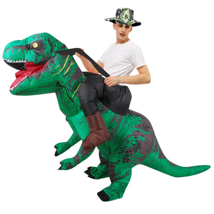 Disfraces inflables de dinosaurio t-rex para niños y adultos, Purim, mascota de Navidad y Halloween, disfraz de fiesta de Anime, trajes de lujo