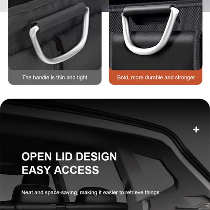 SEAMETAL Organizador de Maletero Plegable de Tela Oxford Impermeable, Gran Capacidad 110L, Caja de Almacenamiento para Coche, Ideal para Camping, Pesca y Viajes, Fácil de Transportar