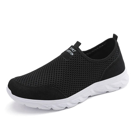 2023 zapatos informales ligeros para hombre, zapatillas informales transpirables sin cordones para hombre, zapatos planos antideslizantes para caminar al aire libre, talla 39-47