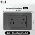 2US-1Blank Board / Glass Grey