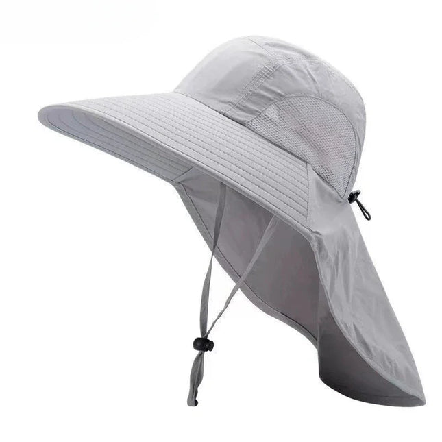 Gorro de pescador impermeable para verano, gorro con protección solar para senderismo al aire libre, pesca, ciclismo, alero grande, protección para el cuello, 1/2/4 Uds.