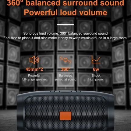 Altavoz Bluetooth TF USB altavoz doble estéreo al aire libre reproducción Tfusb transmisión de voz Fm Subwoofer altavoz inalámbrico portátil