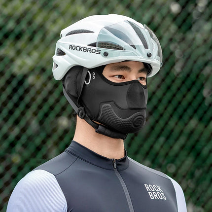 ROCKBROS-Sombrero de ciclismo, pasamontañas fresco de verano, protección UV, bufanda para bicicleta, senderismo, sombrero de seda de hielo, cubierta para la cara, forro para casco deportivo