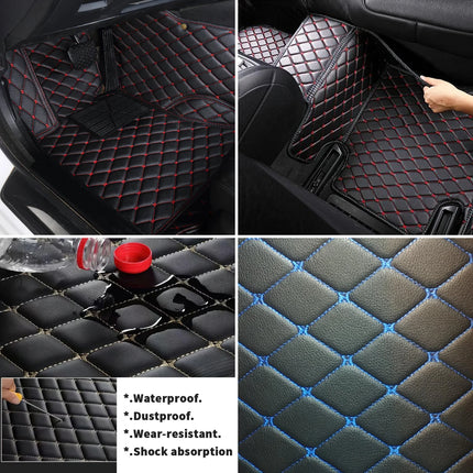 Alfombrillas de Coche de Cuero para SEAT Ibiza Mk3 6L (2002-2008) – Alfombrillas para Pies de Vehículo, Protección Duradera y Estilo Elegante