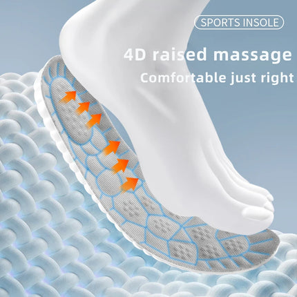 Nuevo cojín de plantilla deportiva de látex, plantillas cómodas para fascitis Plantar para pies, hombre y mujer, suela de zapato ortopédico, accesorios para correr