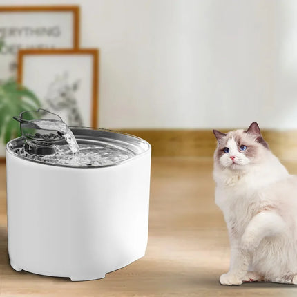 Fuente de agua con filtro automático para mascotas, bebedero eléctrico silencioso con USB, bebedero de recirculación