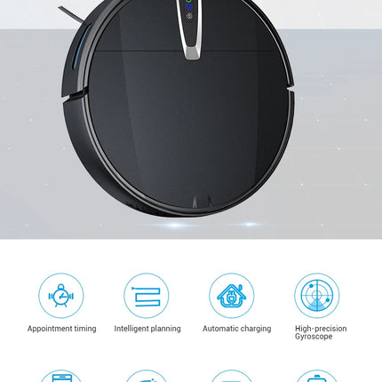 Robot aspirador inteligente con aplicación de succión de 3800PA y Control por voz, limpieza de suelo de barrido y carga automática para aspiradora robótica doméstica
