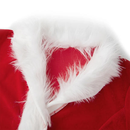 Disfraz de Papá Noel para mujer, disfraz de Navidad de señora Santa Claus, vestido de terciopelo esponjoso con capucha y cinturón